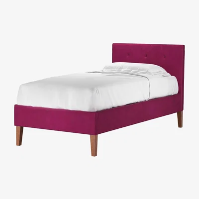 Sofa.com Avery 100cm Single Bed in Persian Rose Smart Velvet