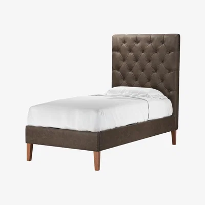 Sofa.com Rosalie 150cm Single Bed in Walnut Antique Leather - sofa.com