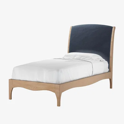 Sofa.com Emilia Single Bed in Skyfall Cotton Matt Velvet