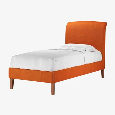 Sofa.com Thea Single Bed in Paprika Smart Velvet - sofa.com