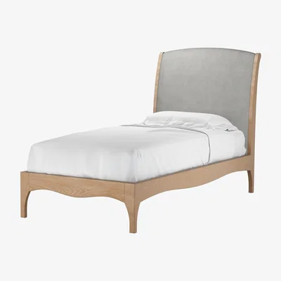 Sofa.com Emilia Single Bed in Mushroom Heathland Weave - sofa.com