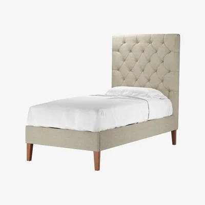 Sofa.com Rosalie 150cm Single Bed in Pampas Hygge Smart Linen