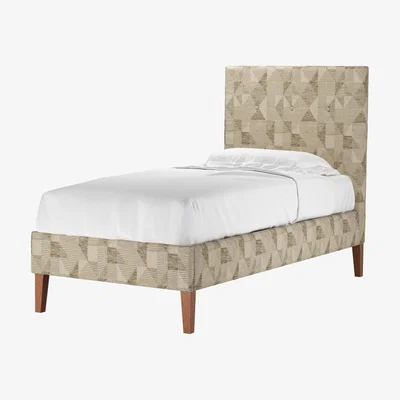 Sofa.com Avery 130cm Single Bed in Desert Pyramid Textured Weave - sofa.com