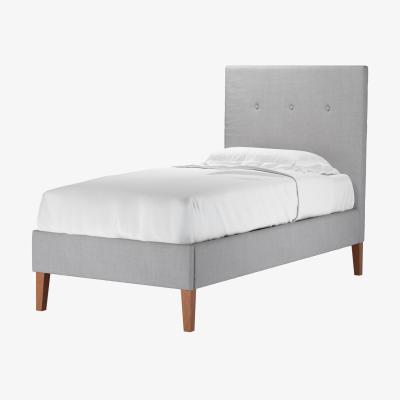 Sofa.com Avery 130cm Single Bed in Cobble Brushed Linen Cotton - sofa.com