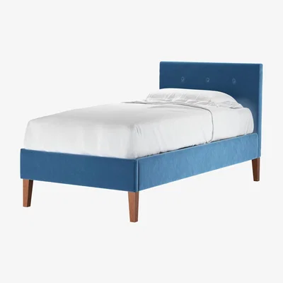 Sofa.com Avery 100cm Single Bed in Bahama Cotton Matt Velvet