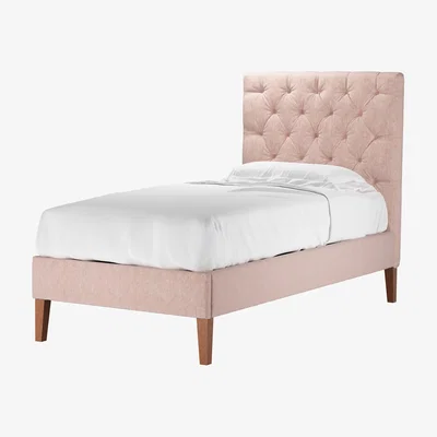Sofa.com Rosalie 130cm Single Bed in Pavilion Pink Brushstroke - sofa.com