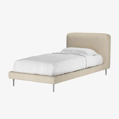 Sofa.com Lucy Single Bed in Chantilly Aquaclean Clever Chenille
