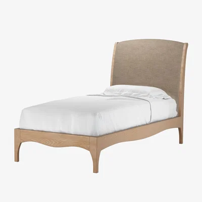 Sofa.com Emilia Single Bed in Greige Florence Textured Weave