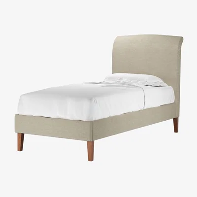 Sofa.com Thea Single Bed in Pampas Hygge Smart Linen