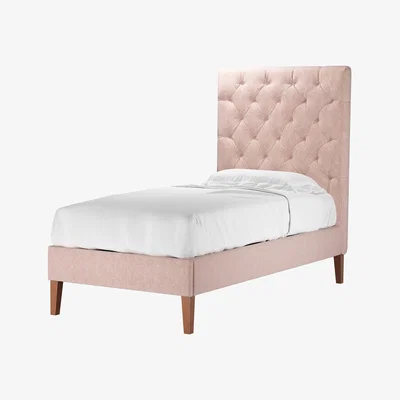 Sofa.com Rosalie 150cm Single Bed in Pavilion Pink Brushstroke - sofa.com