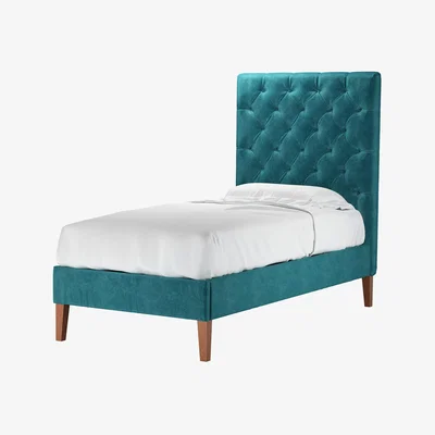 Sofa.com Rosalie 150cm Single Bed in Neptune Smart Velvet - sofa.com