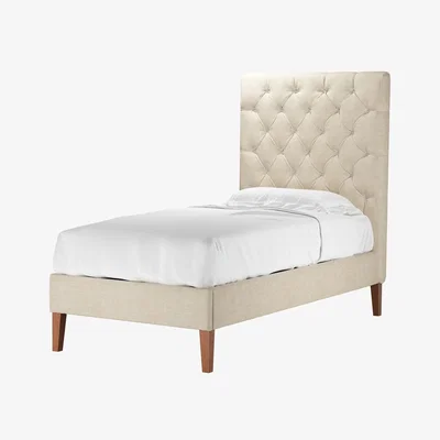 Sofa.com Rosalie 150cm Single Bed in Chantilly Aquaclean Clever Chenille