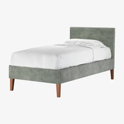 Sofa.com Avery 100cm Single Bed in Moonstone Speckled Chenille