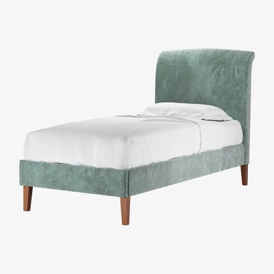 Sofa.com Thea Single Bed in Peppermint Bubble Velvet - sofa.com