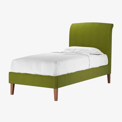 Sofa.com Thea Single Bed in Vine Leaf Organic Smart Cotton
