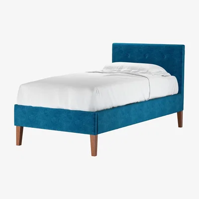 Sofa.com Avery 100cm Single Bed in Scuba Smart Velvet