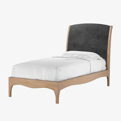 Sofa.com Emilia Single Bed in Raven Speckled Chenille