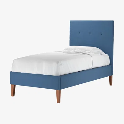 Sofa.com Avery 130cm Single Bed in Heather Blue Smart Cotton - sofa.com
