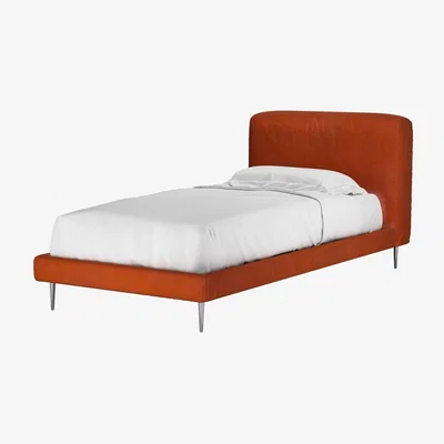 Sofa.com Lucy Single Bed in Moroccan Spice Smart Velvet - sofa.com