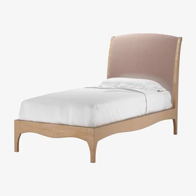 Sofa.com Emilia Single Bed in Orchid Cotton Matt Velvet - sofa.com