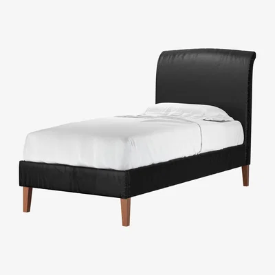 Sofa.com Thea Single Bed in Smoke Soft Leather - sofa.com