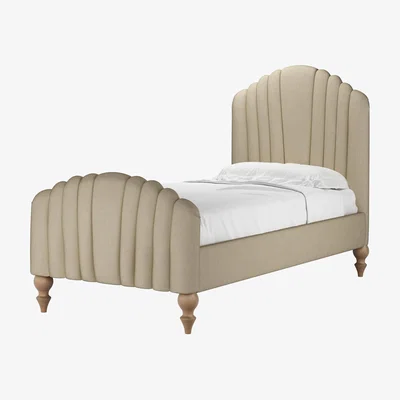 Sofa.com Bella Single Bed in White Sands Soft Chenille - sofa.com
