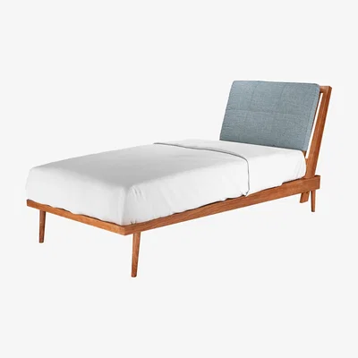 Sofa.com Hendrik Single Bed in Hydrangea Highland Tweed - sofa.com