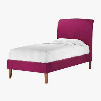 Sofa.com Thea Single Bed in Persian Rose Smart Velvet