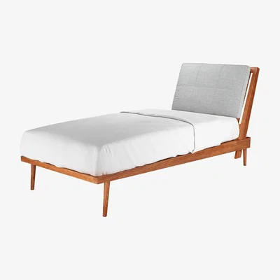Sofa.com Hendrik Single Bed in Frost Highland Tweed - sofa.com