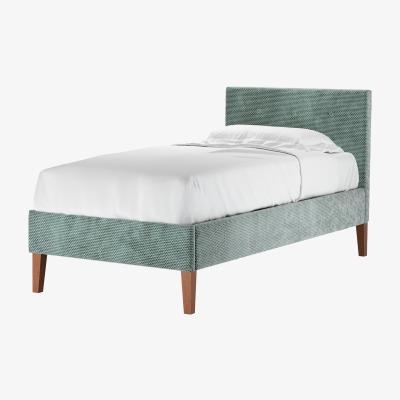 Sofa.com Avery 100cm Single Bed in Peppermint Bubble Velvet