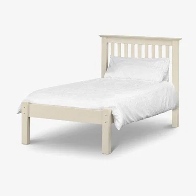 Teddy Beau Julian Bowen Barcelona Bed / Stone White / Single, Low Foot End