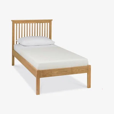 Teddy Beau Bentley Atlanta Low Foot Bedstead Oak Bed / Single