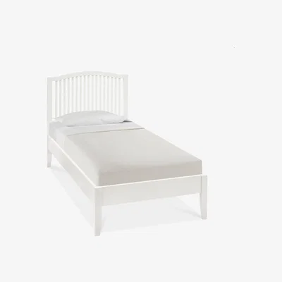 Teddy Beau Bentley Ashby Slatted Bedstead White Bed / Single