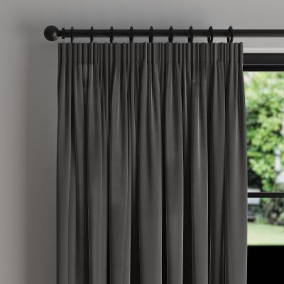 Dunelm Phoenix Velour Graphite Thermal Pencil Pleat Curtains Graphite (Grey)