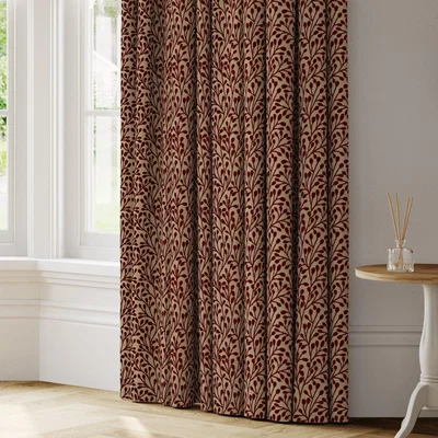 Dunelm Willow Made to Measure Curtains red