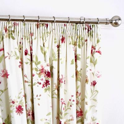 Dunelm Fusion Jeannie Red Pencil Pleat Curtains Red