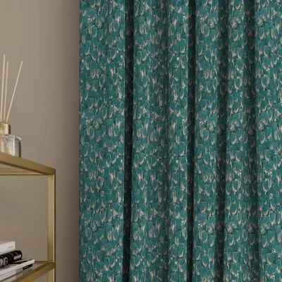 Dunelm Meteor Made to Measure Curtains Meteor Peacock