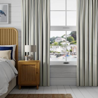 Dunelm Coastal Salcombe Stripe Made to Measure Curtains Salcombe Stripe Navy