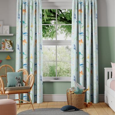 Dunelm Little Adventurers Jurrassic Made to Measure Curtains Jurrassic Sky
