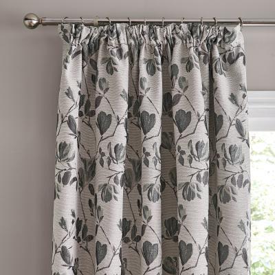 Dunelm Ellis Duck Egg Pencil Pleat Curtains Grey