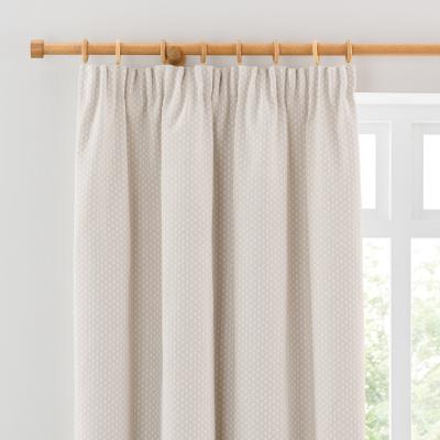 Dunelm Churchgate Eton Natural Pencil Pleat Curtains Natural