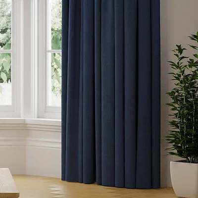 Dunelm Linoso Made to Measure Curtains Linoso Denim