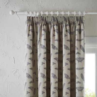 Dunelm Nature's Study Natural Pencil Pleat Curtains Natural