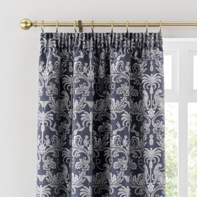 Dunelm Zanzibar Blue Pencil Pleat Curtains Blue