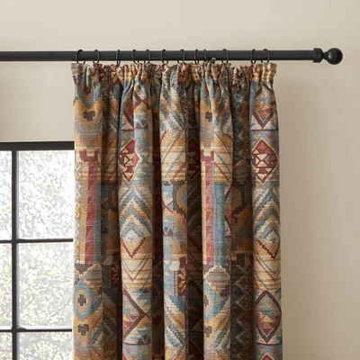 Dunelm Evander Red Pencil Pleat Curtains Red