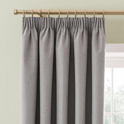 Dunelm Libra Washable Blackout Pencil Pleat Curtains Dove (Grey)