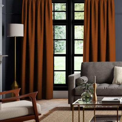 Dunelm Panama Cotton Made to Measure Curtains Panama Rust