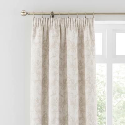 Dunelm Zanzibar Pencil Pleat Curtains Natural Natural