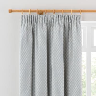 Dunelm Churchgate Eton Blue Pencil Pleat Curtains Blue