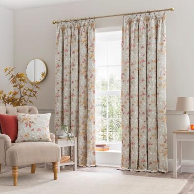 Dunelm Jasmine Natural Pencil Pleat Curtains Natural
